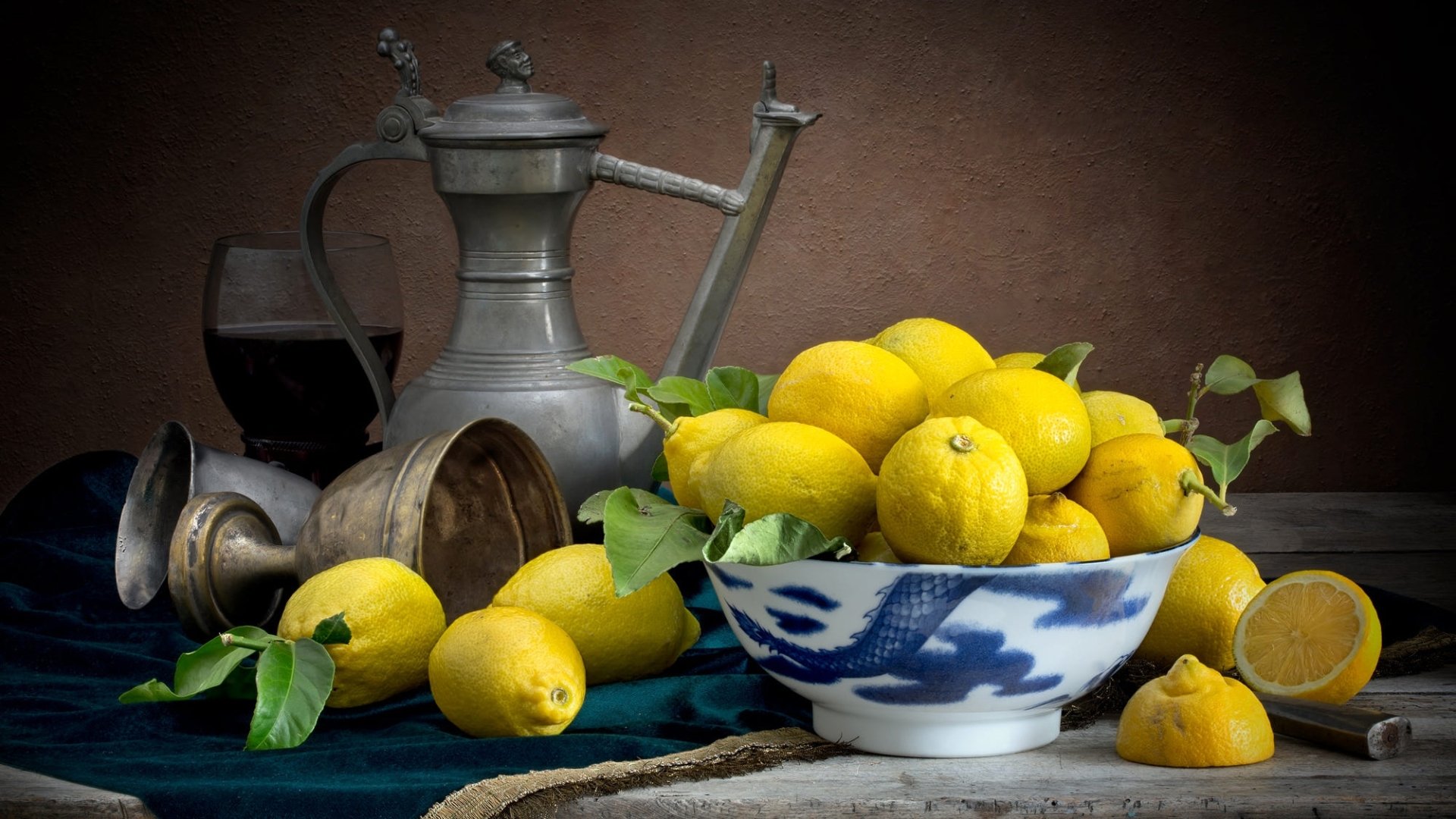Download Still Life Fruit Food Lemon HD Wallpaper