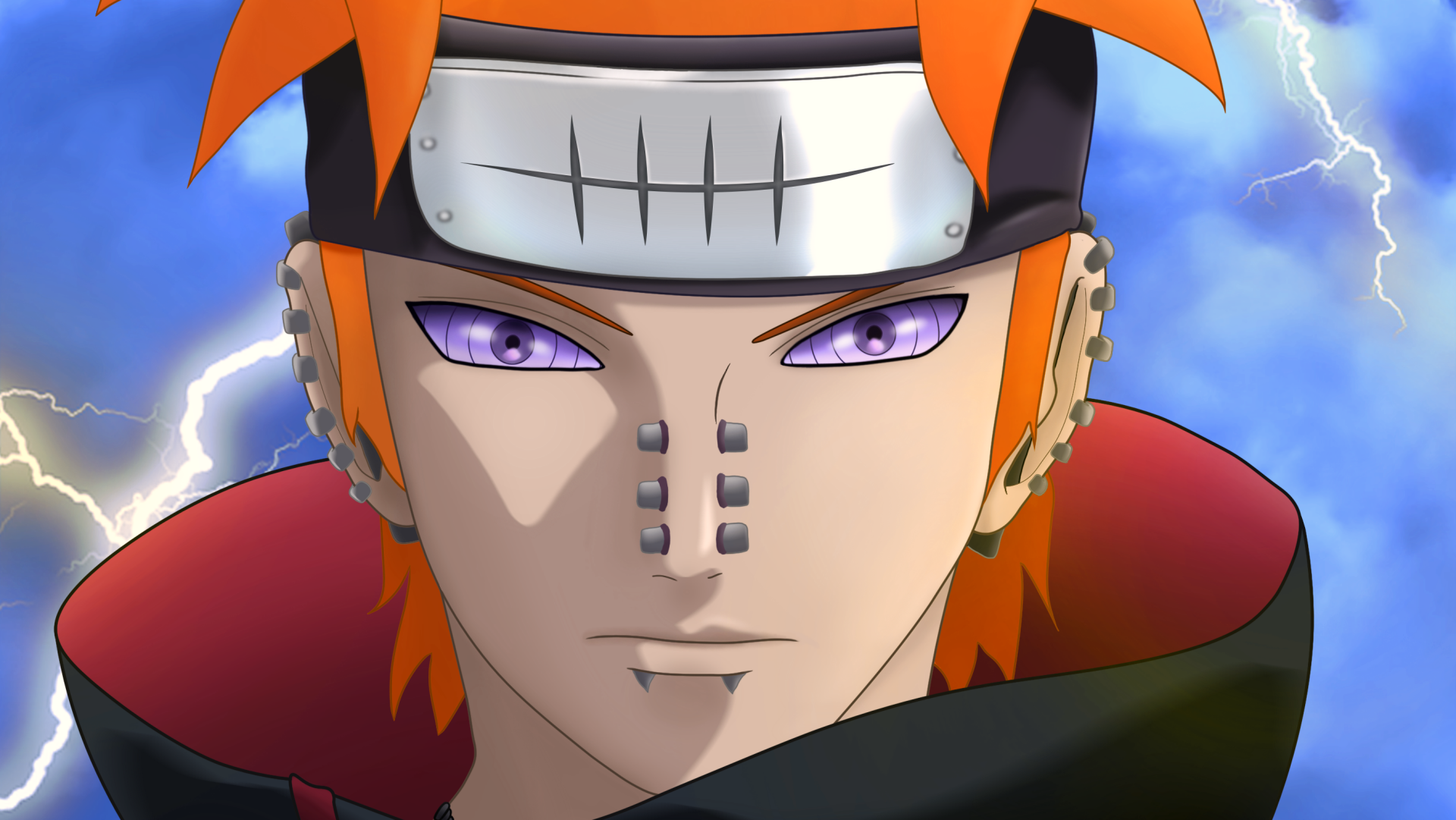 Download 1920x1080 Wallpaper Pain, Naruto, Anime Boy, Face, Full Hd, Hdtv,  Fhd, 1080p, 1920x1080 Hd Image, Background, 14208