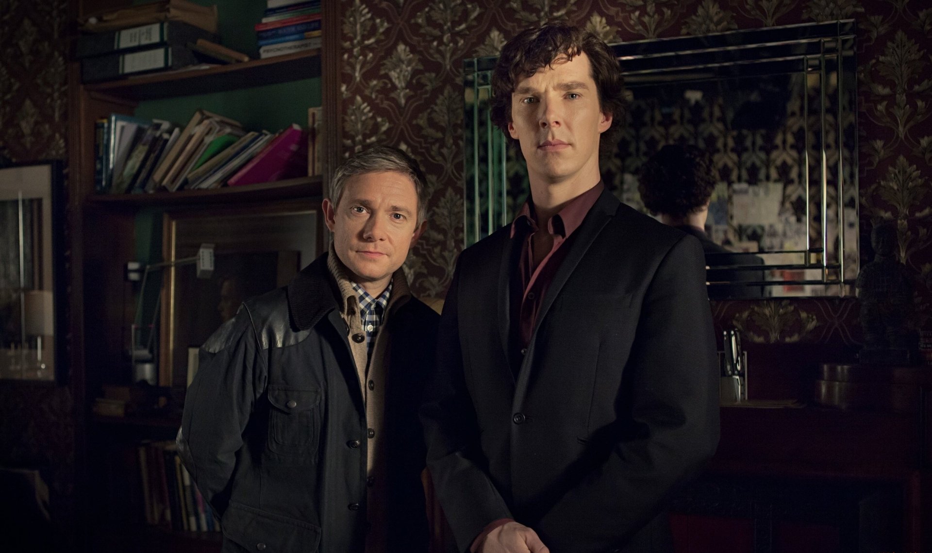 Download Benedict Cumberbatch Martin Freeman TV Show Sherlock (TV Series) HD Wallpaper