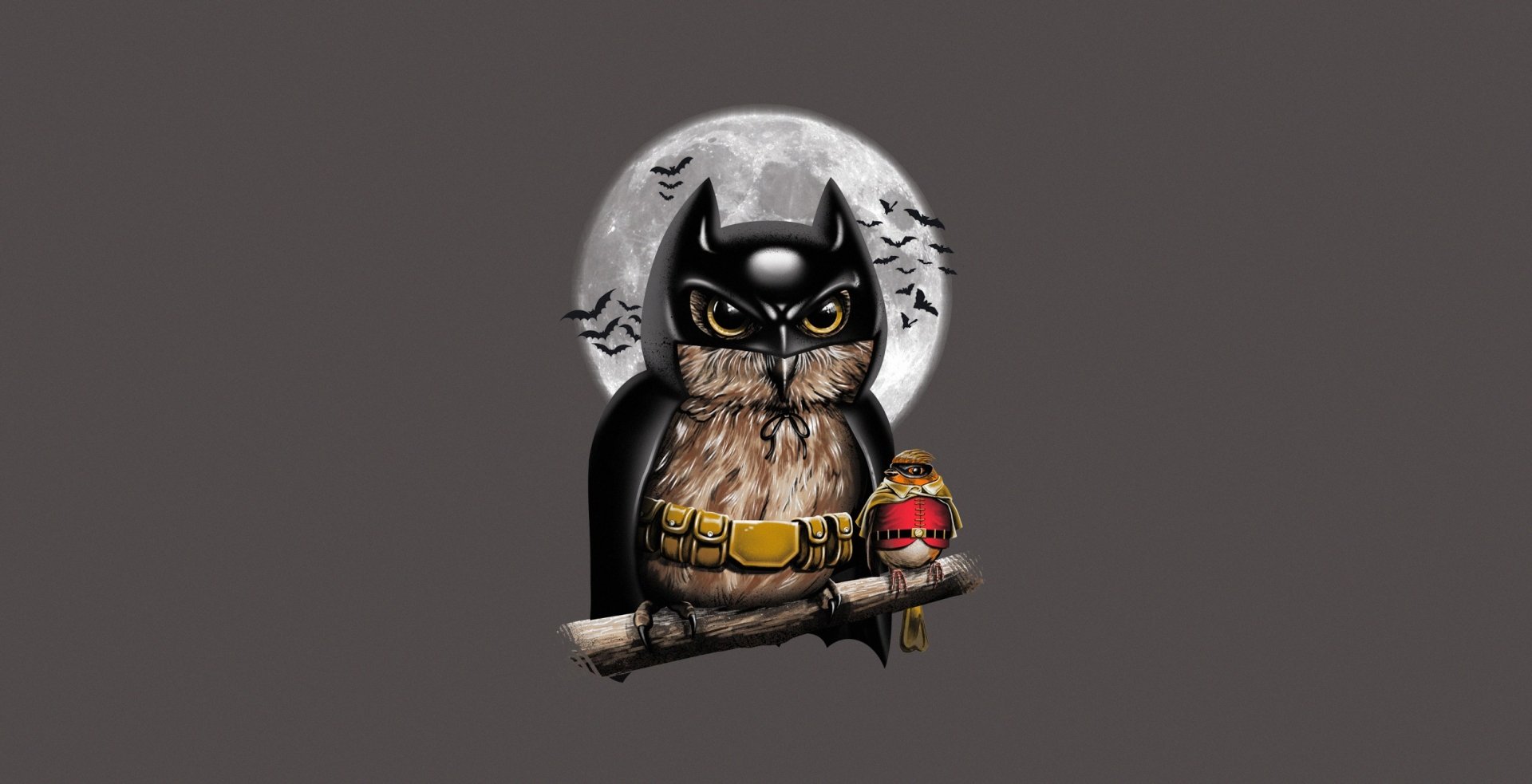 Download Robin (DC Comics) Moon Bird Owl Comic Batman HD Wallpaper by Vincent Trinidad