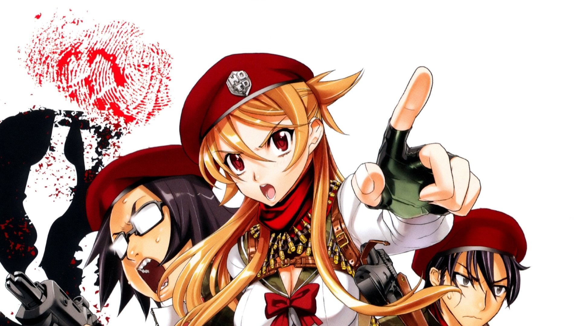 Download Rei Miyamoto Takashi Komuro Kôta Hirano Anime Highschool Of The Dead HD Wallpaper