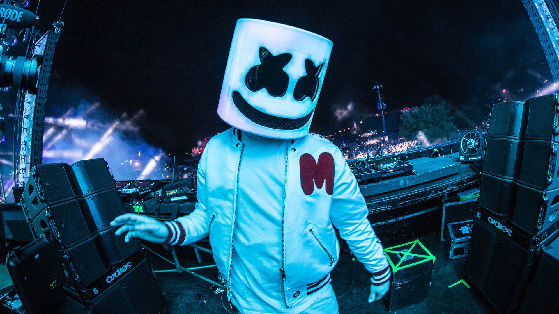 Marshmello Live Concert 5k Retina Ultra HD Duvar kağıdı Arka plan