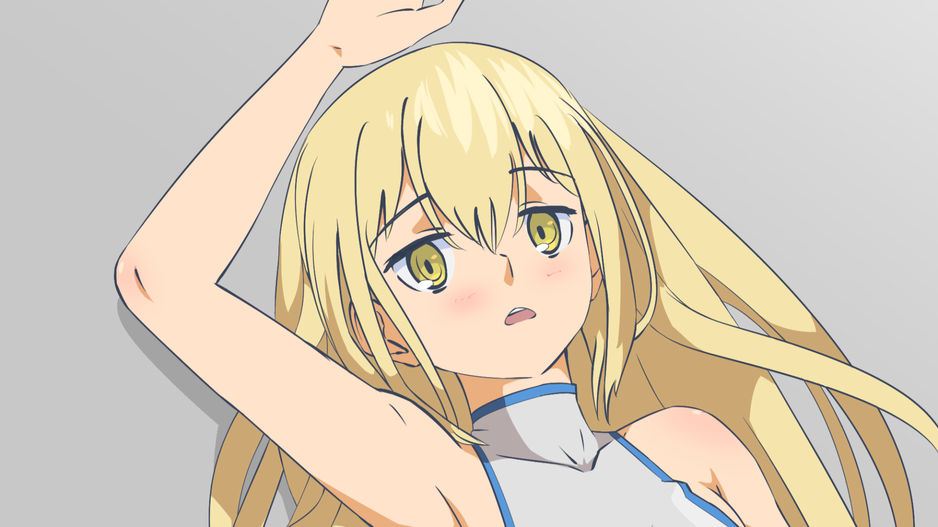 Download Blonde Yellow Eyes Face Aiz Wallenstein Anime Is It