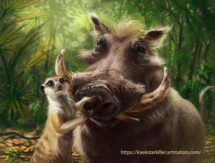Timon (The Lion King) Pumbaa (The Lion King) The Lion King movie The Lion King (2019) HD Desktop Wallpaper | Background Image