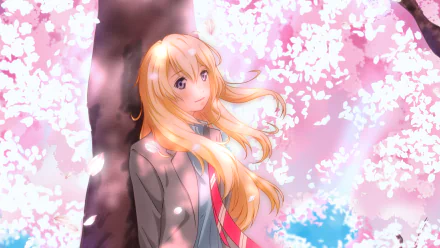 Kaori Miyazono Anime Your Lie in April HD Desktop Wallpaper | Background Image