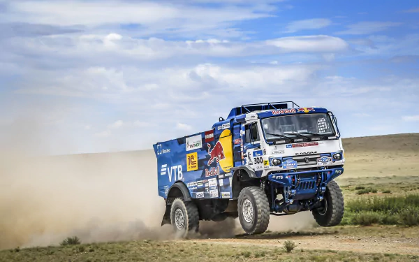 Red Bull Kamaz vehicle rallying Sports HD Desktop Wallpaper | Background Image
