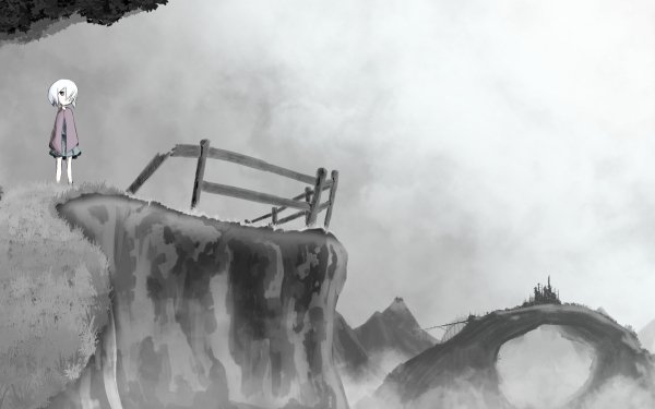 Anime Original Monochrome HD Wallpaper | Background Image