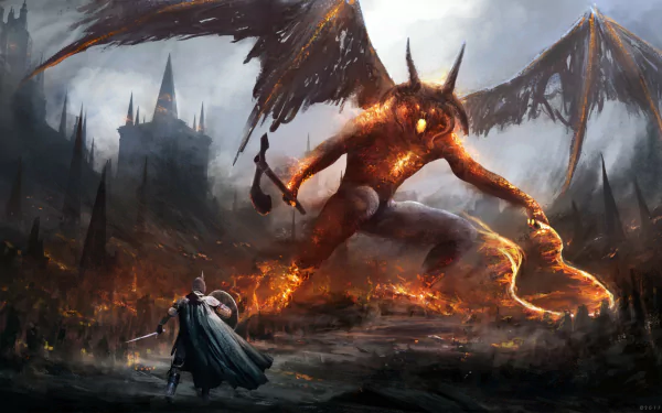  Gothmog vs Ecthelion by Sander Agelink