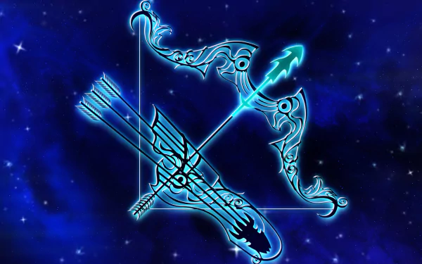  Blue Sagittarius the Archer by DarkWorkX