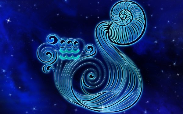 Artistic Zodiac Aquarius Zodiac Sign Horoscope HD Wallpaper | Background Image