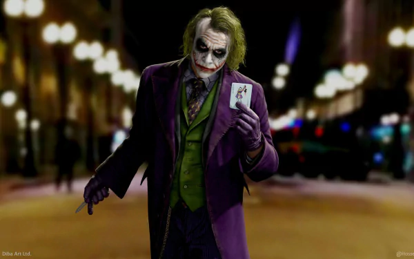 Heath Ledger Joker movie The Dark Knight HD Desktop Wallpaper | Background Image