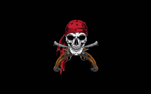 pistol pirate dark skull bones HD Desktop Wallpaper | Background Image