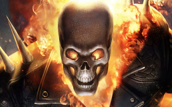Comics Ghost Rider Skull HD Wallpaper | Background Image