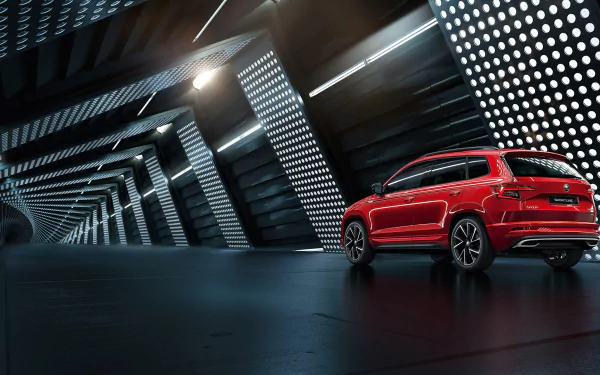 compact car SUV car Skoda vehicle Skoda Karoq HD Desktop Wallpaper | Background Image