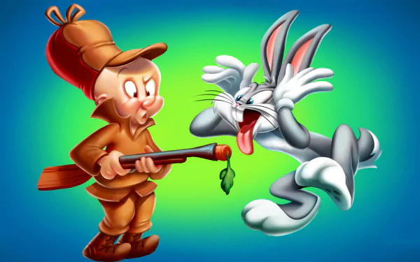 gun paw Elmer Fudd Bugs Bunny TV Show Looney Tunes HD Desktop Wallpaper | Background Image