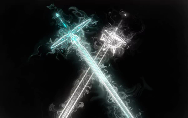 Elucidator (Sword Art Online) Dark Repulser (Sword Art Online) Anime Sword Art Online HD Desktop Wallpaper | Background Image