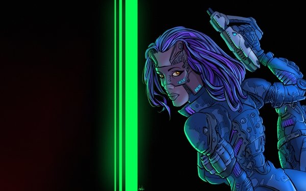 Sci Fi Cyborg Weapon HD Wallpaper | Background Image