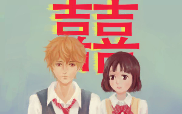 Kyouya Sata Erika Shinohara Anime Wolf Girl and Black Prince HD Desktop Wallpaper | Background Image