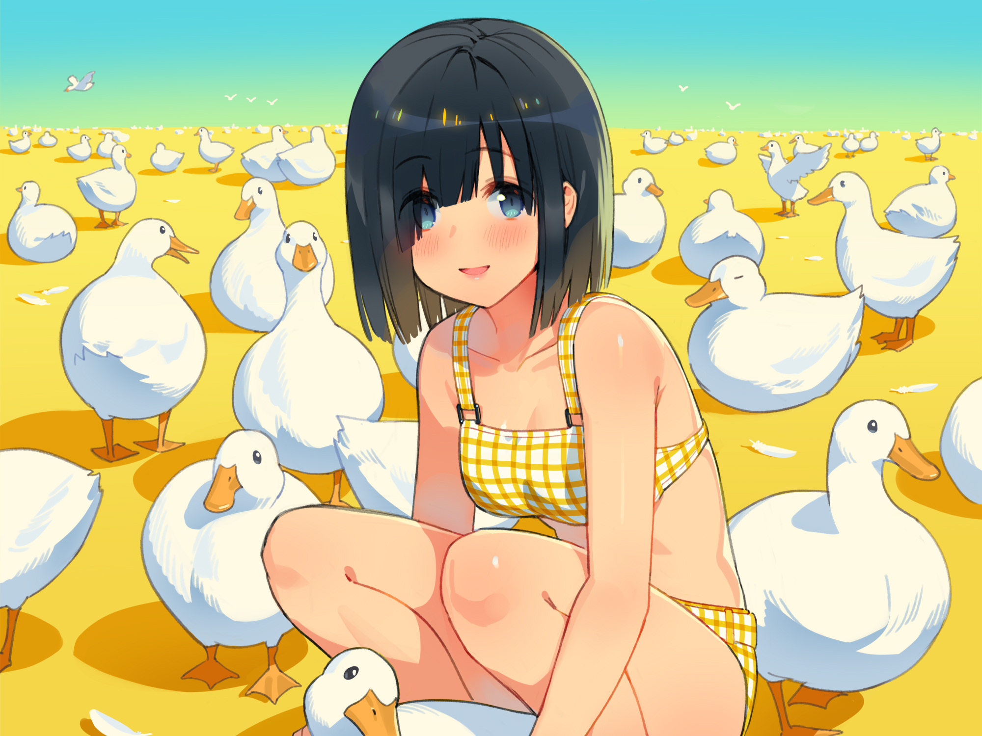 Amazon.com: Duck Chibi Kawaii Anime Japanese Funny Cute Duck T-Shirt :  Clothing, Shoes & Jewelry