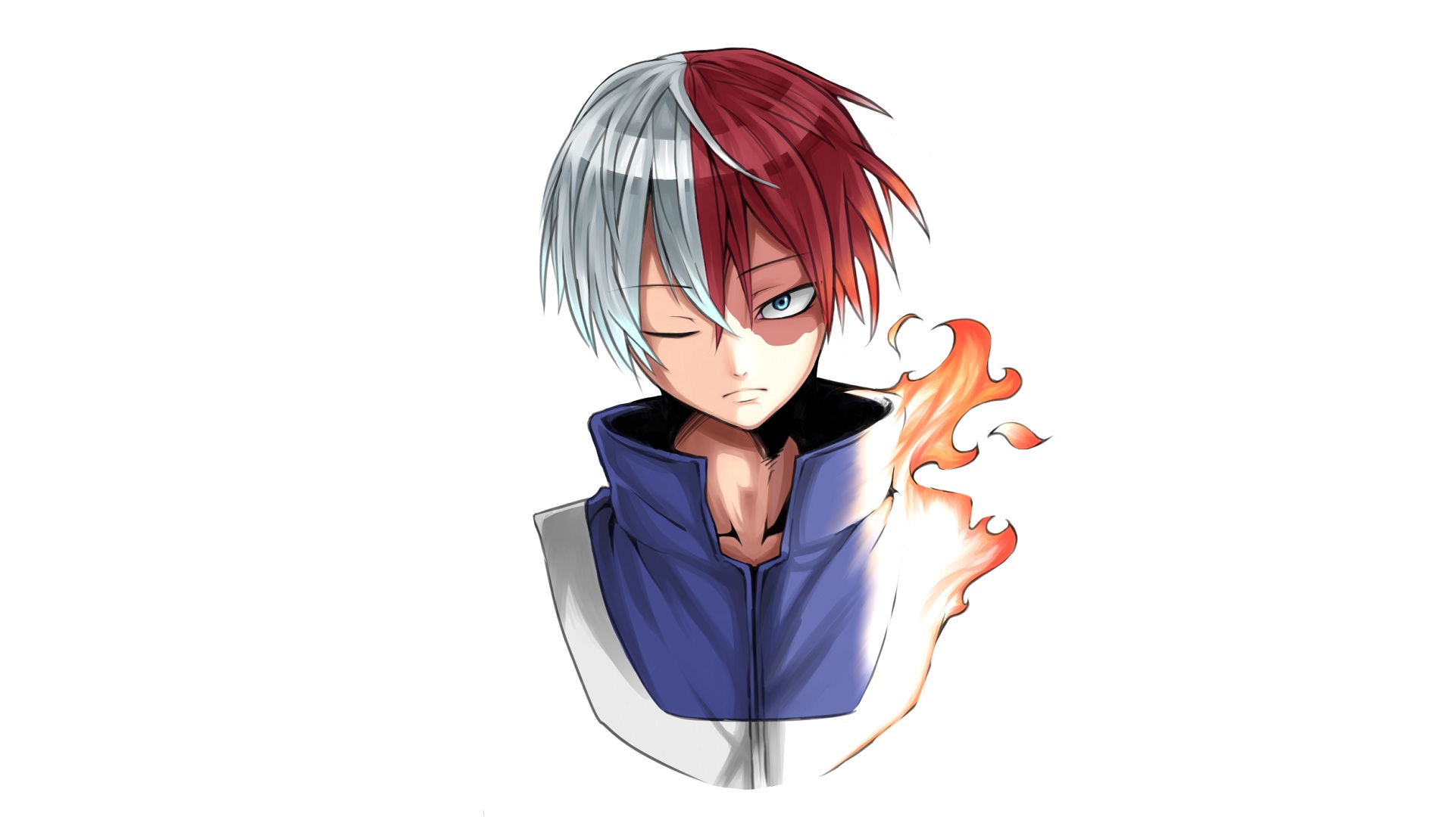 Download Shoto Todoroki Anime My Hero Academia HD Wallpaper by 鴨NEGI