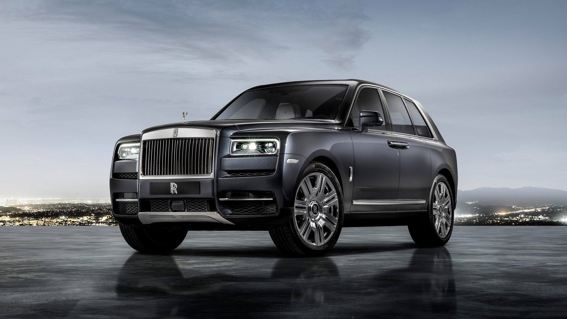 Download Silver Car Rolls-Royce Car Vehicle Rolls-Royce Cullinan 4k Ultra HD Wallpaper