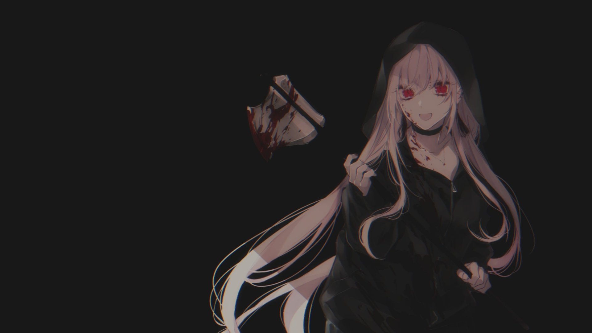 Download Red Eyes Anime Original HD Wallpaper