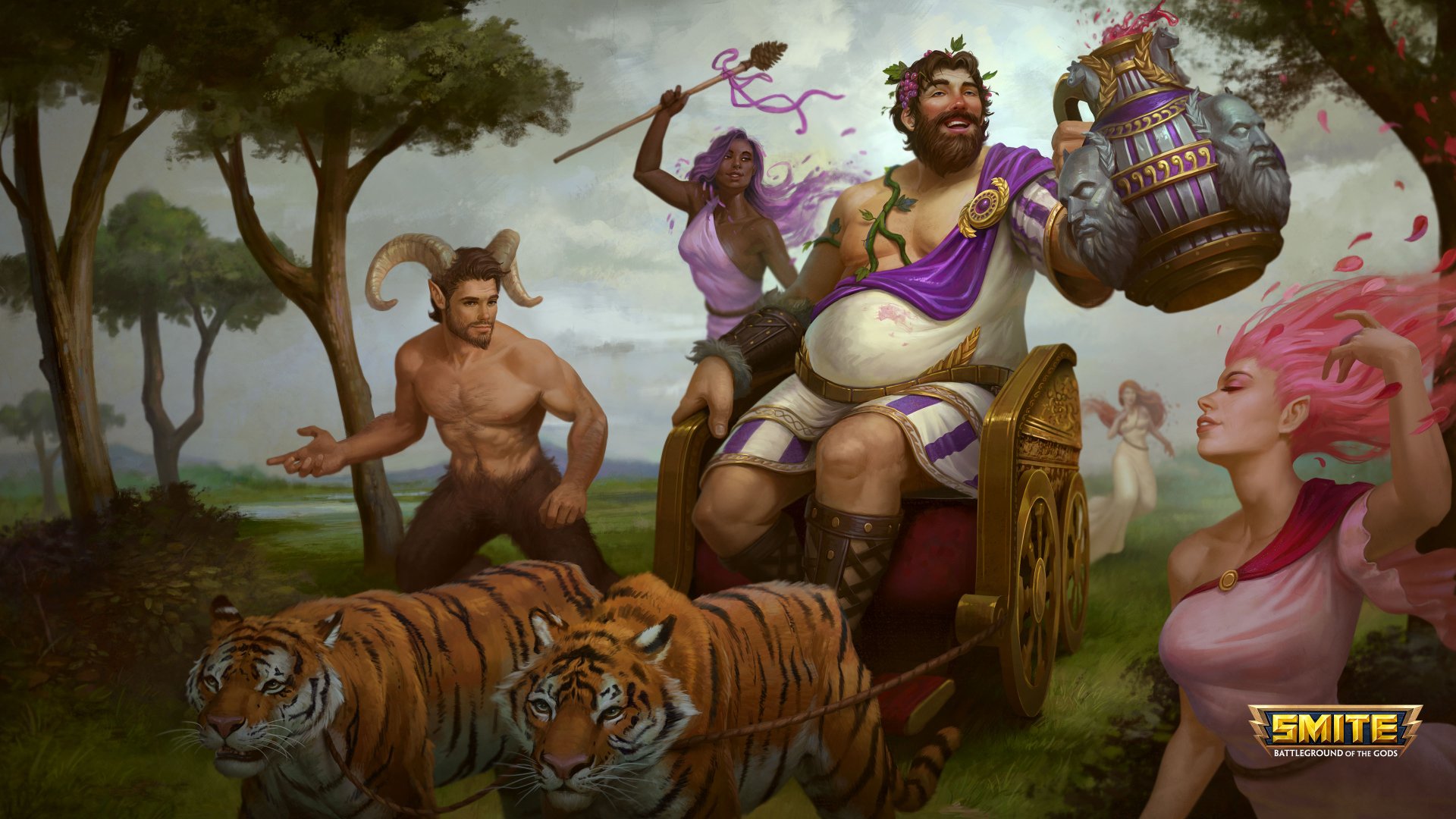 Download Bacchus (Smite) Video Game Smite 4k Ultra HD Wallpaper by John Neimeister