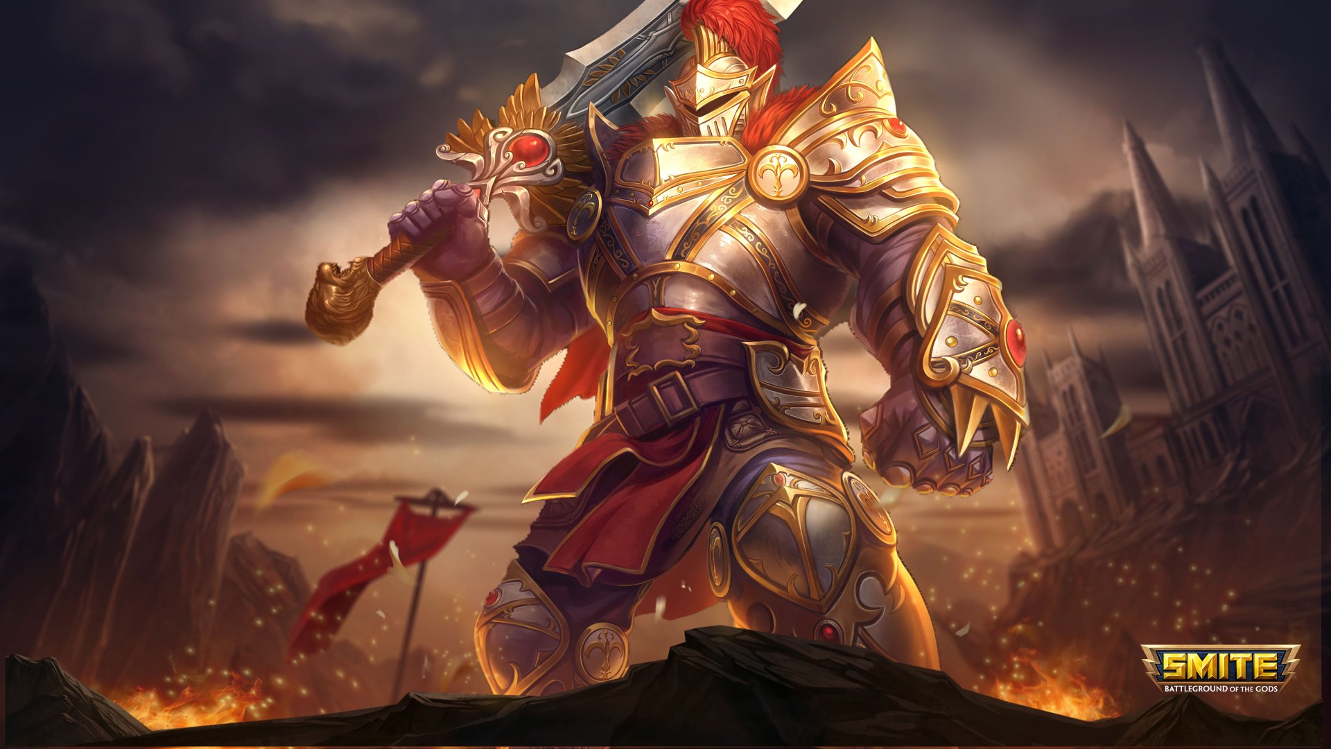 Download Hercules (Smite) Video Game Smite 4k Ultra HD Wallpaper