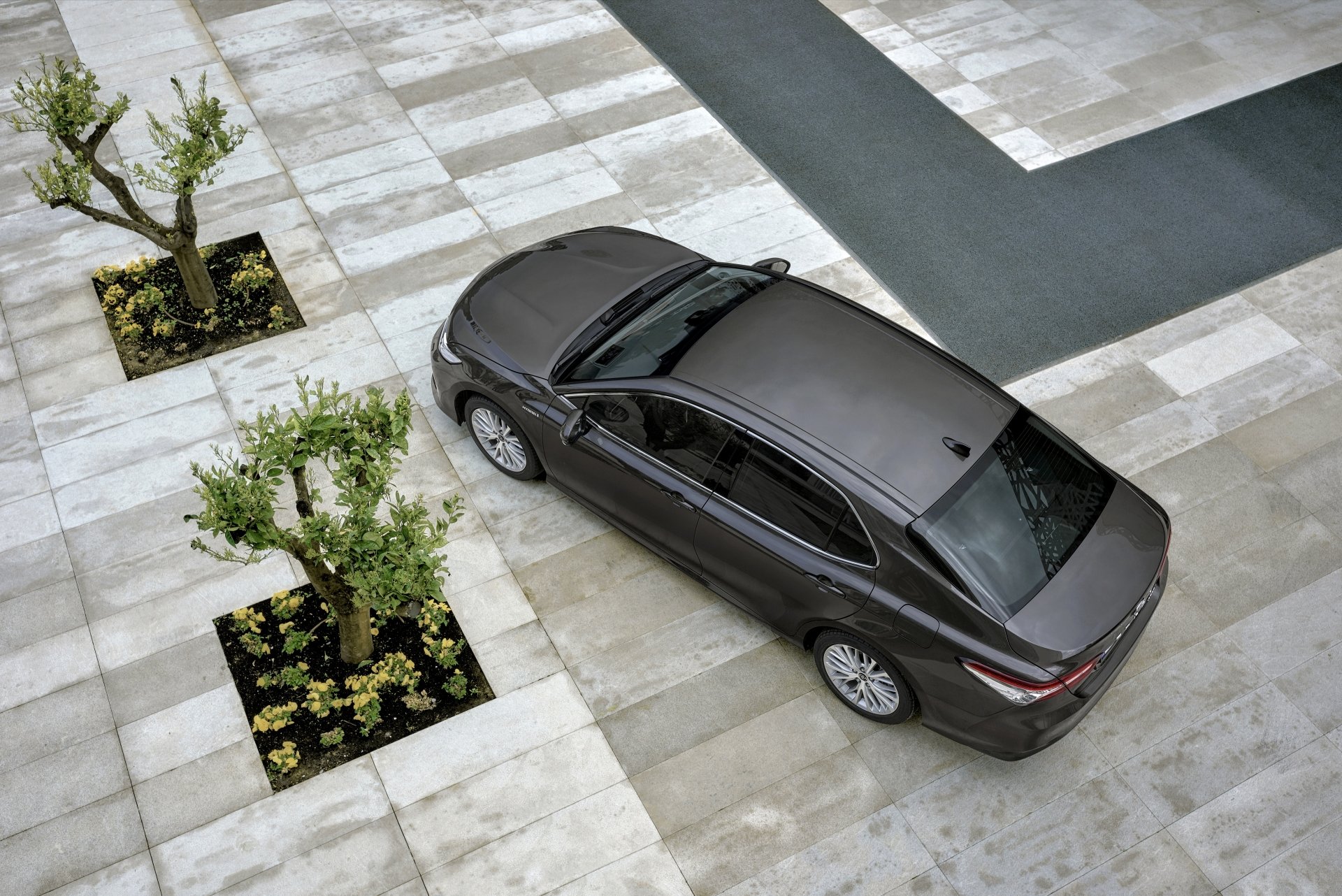 Download Black Car Compact Car Car Toyota Vehicle Toyota Camry 4k Ultra HD Wallpaper