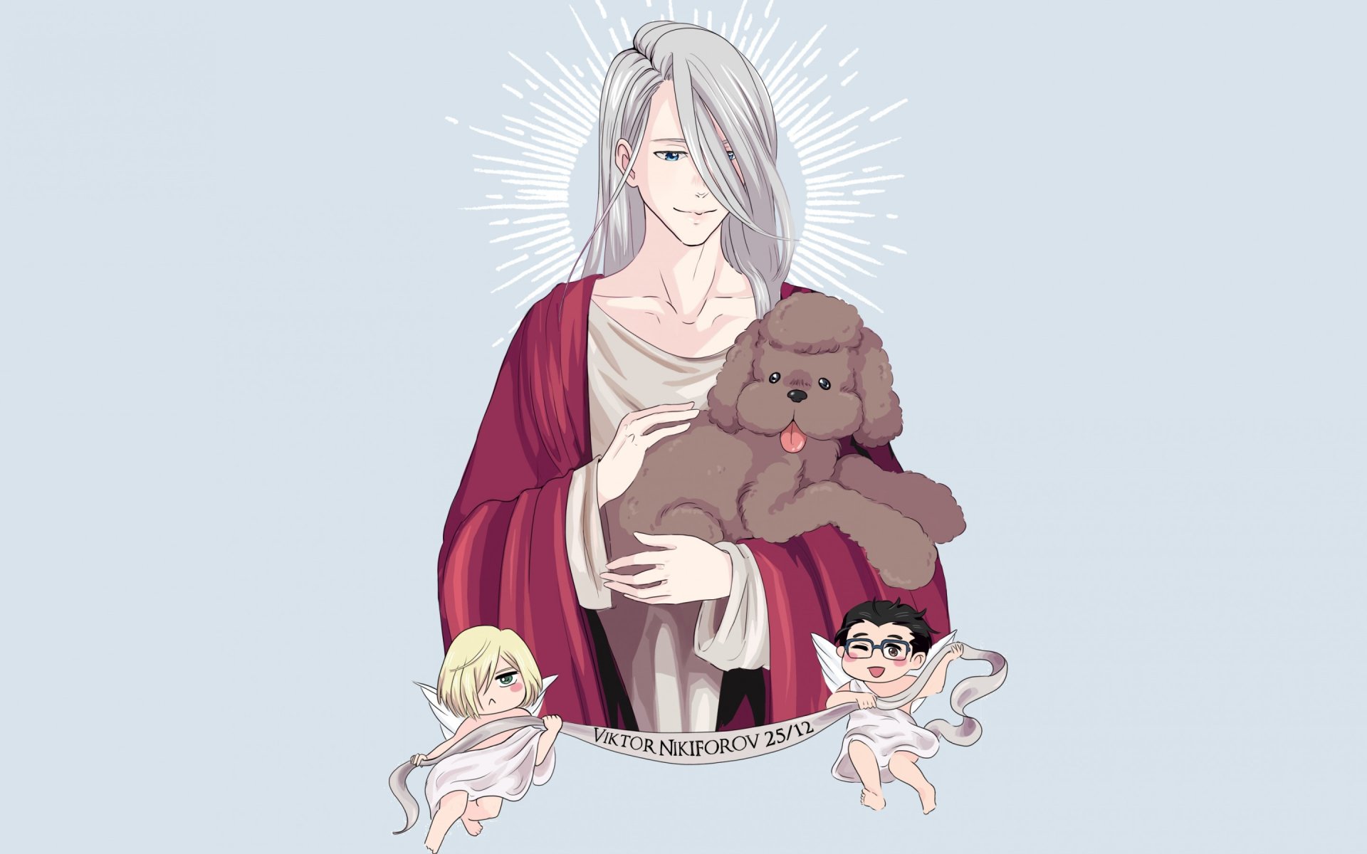 Download Victor Nikiforov Anime Yuri!!! On ICE HD Wallpaper by ri