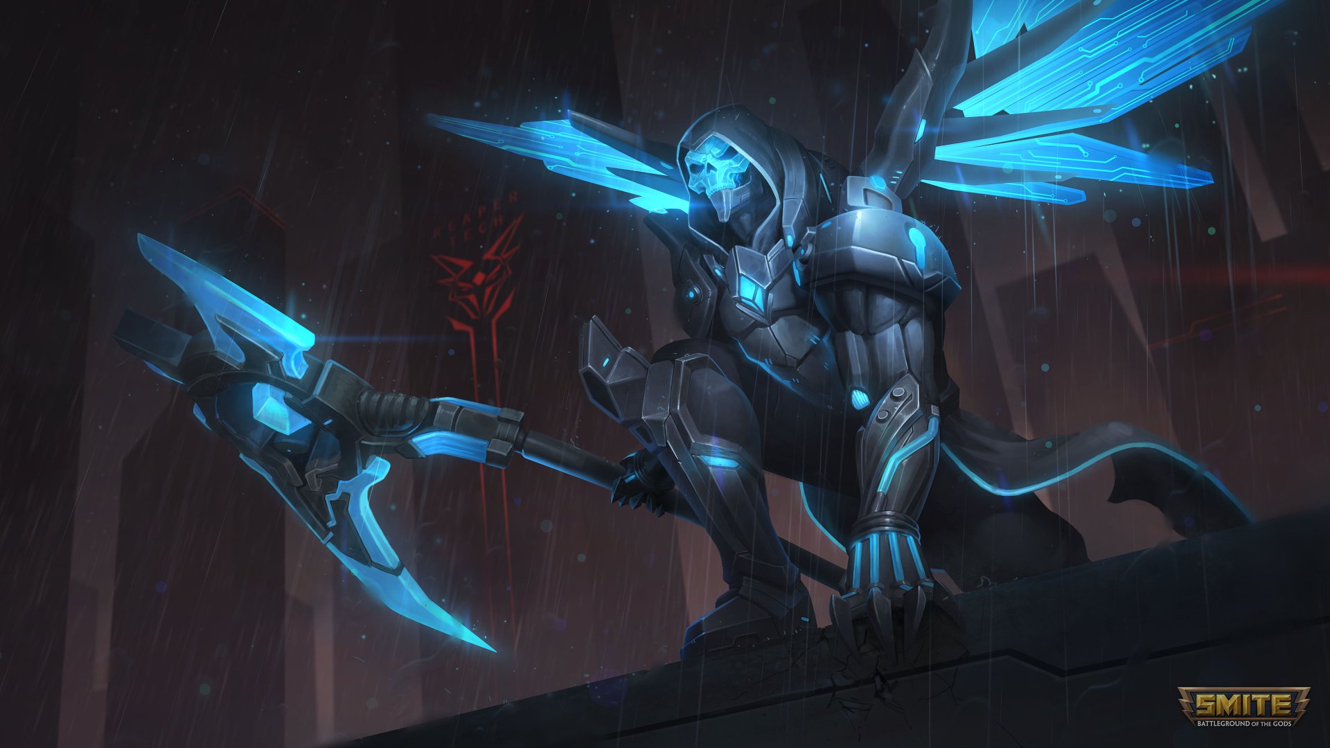Download Armor Scythe Wings Warrior Thanatos (Smite) Video Game Smite 4k Ultra HD Wallpaper by Jon Neimeister