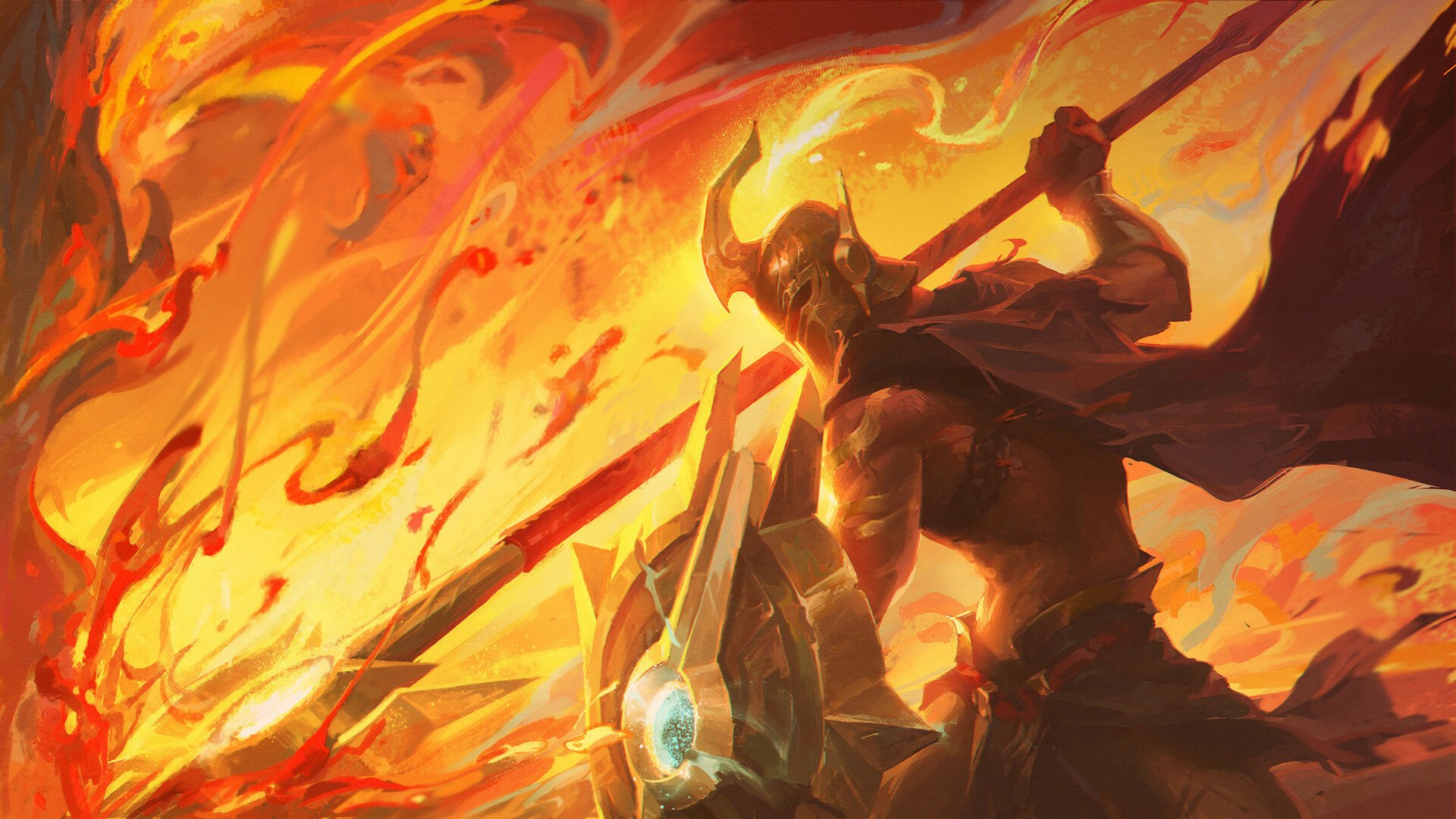 Download Pantheon (League Of Legends) Video Game League Of Legends HD Wallpaper by Su Fu