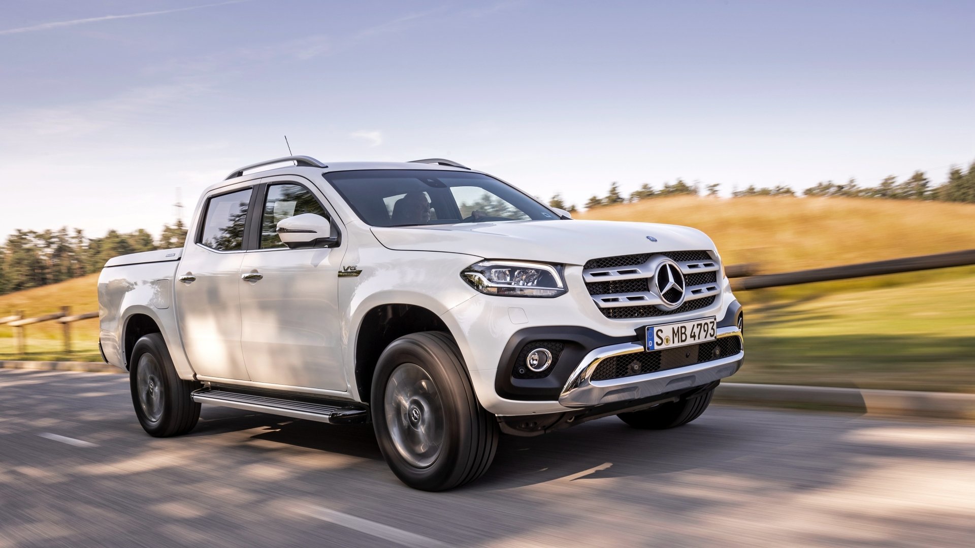 Download Silver Car White Car Car Mercedes-Benz X-Class Mercedes-Benz Vehicle Mercedes-Benz X 350 4k Ultra HD Wallpaper