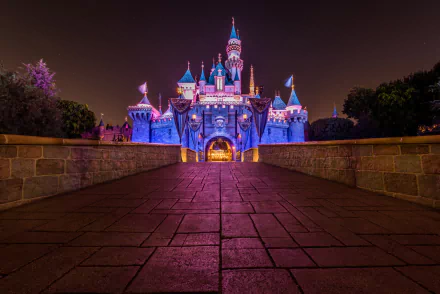 castle man made Disneyland HD Desktop Wallpaper | Background Image