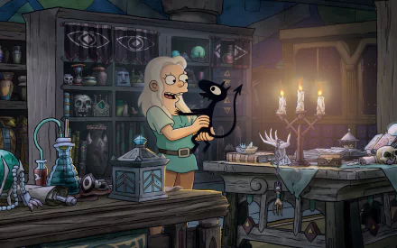 Bean (Disenchantment) Luci (Disenchantment) TV Show Disenchantment HD Desktop Wallpaper | Background Image