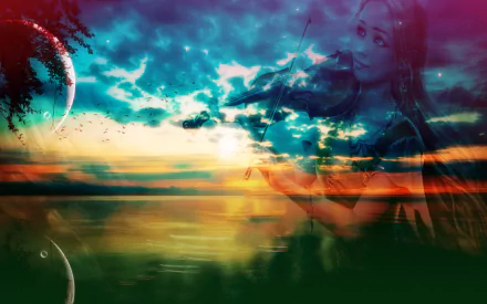 love sad woman artistic HD Desktop Wallpaper | Background Image