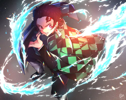 Tanjiro Kamado Anime Demon Slayer: Kimetsu no Yaiba HD Desktop Wallpaper | Background Image