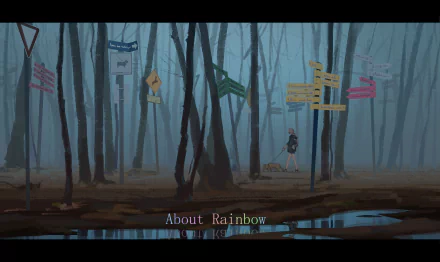 sign dog Anime forest anime forest HD Desktop Wallpaper | Background Image