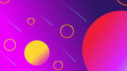 yellow pink purple Abstract circle abstract purple HD Desktop Wallpaper | Background Image