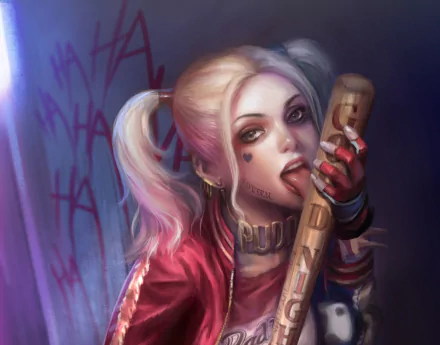twintails blonde baseball bat DC Comics Comic Harley Quinn HD Desktop Wallpaper | Background Image