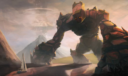 fantasy golem HD Desktop Wallpaper | Background Image