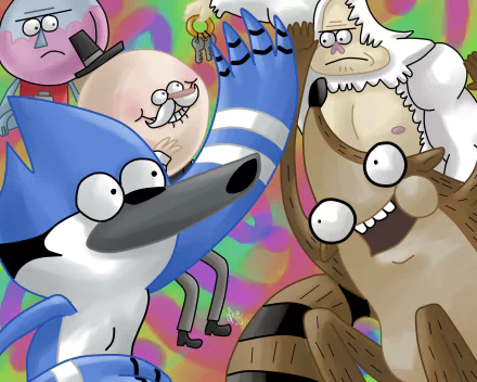 TV Show Regular Show Mordecai (Regular Show) Rigby (Regular Show) HD Desktop Wallpaper | Background Image