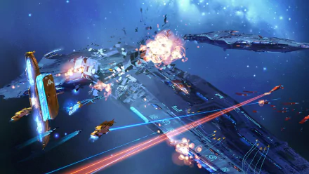 spaceship battle space video game Homeworld 3 HD Desktop Wallpaper | Background Image