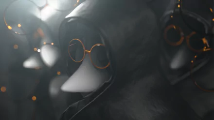 Blender 3D doctor black plague dark men HD Desktop Wallpaper | Background Image