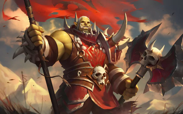 orc axe warrior Varok Saurfang video game World of Warcraft HD Desktop Wallpaper | Background Image