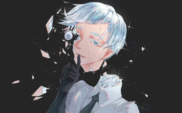 Antarcticite (Land of the Lustrous) short hair grey hair blue eyes Anime Land of the Lustrous HD Desktop Wallpaper | Background Image