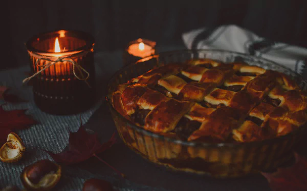 chestnut candle food pie HD Desktop Wallpaper | Background Image