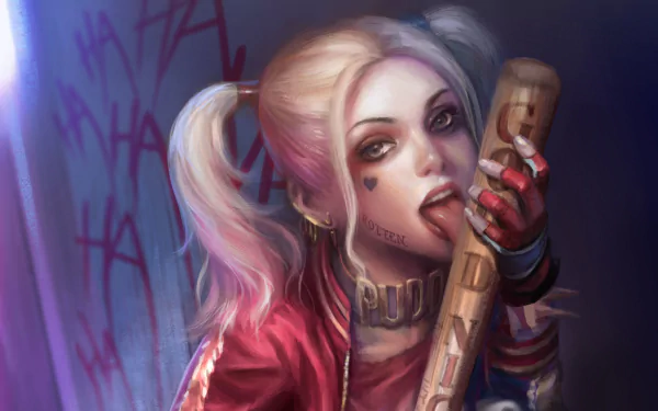 twintails blonde baseball bat DC Comics Comic Harley Quinn HD Desktop Wallpaper | Background Image