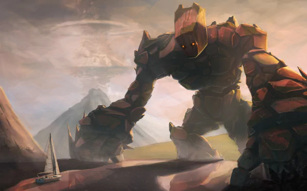 fantasy golem HD Desktop Wallpaper | Background Image