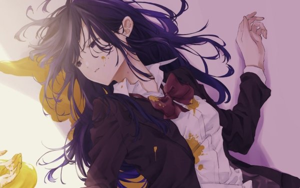 Anime Original Purple Hair Purple Eyes HD Wallpaper | Background Image
